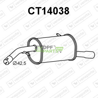 Tłumik CITROEN C3 III - 1.2THP - 1612345280