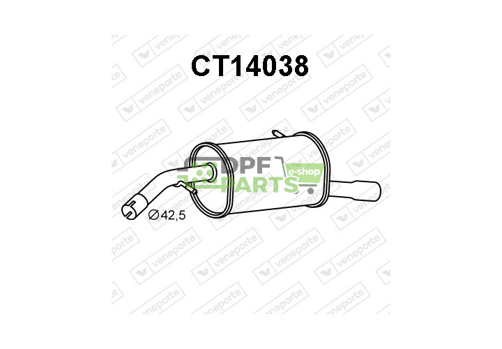 Tłumik CITROEN C3 III - 1.2THP - 1612345280