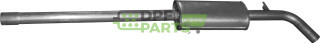 Koncový tlumič výfuku Renault Megane/Scenic, Polmo 21.304 A, OE 8200189560 8200276019 8200431610