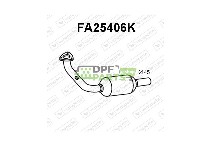 Katalizator FIAT - 2196288 46534410 46540200