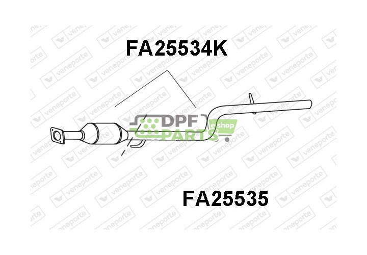 Katalizator FIAT - 46758796 51713564 51762989