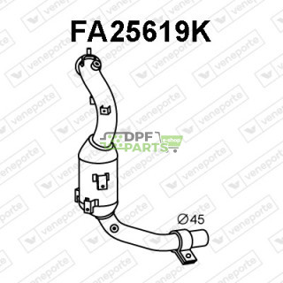 Katalizator ALFA ROMEO / FIAT / LANCIA - 50531130 51864490 51915319
