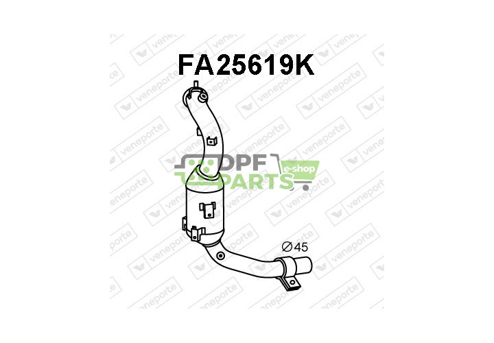 Katalizator ALFA ROMEO / FIAT / LANCIA - 50531130 51864490 51915319