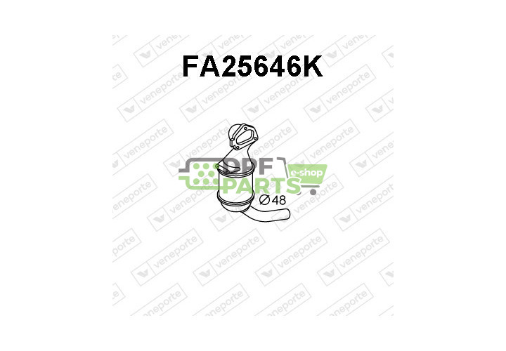 Katalizator FIAT / LANCIA / OPEL / SUZUKI / VAUXHALL - 1413084E50H02 5454424 55181852