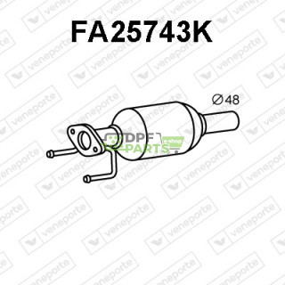 Katalizator FIAT / SUZUKI - 1425055L00H02 1425055L00H0 1425079J01H02