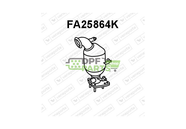 Katalizator ALFA ROMEO / FIAT / OPEL / SAAB / SUZUKI / VAUXHALL - 1413079J50H02 51767235 51780155
