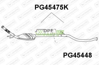 Katalizator PEUGEOT - 1705EP 1705GZ 1705KT