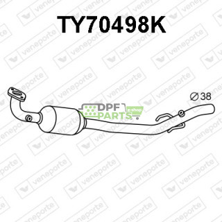 Katalizator TOYOTA - 174100J010 174100J020 1741023061