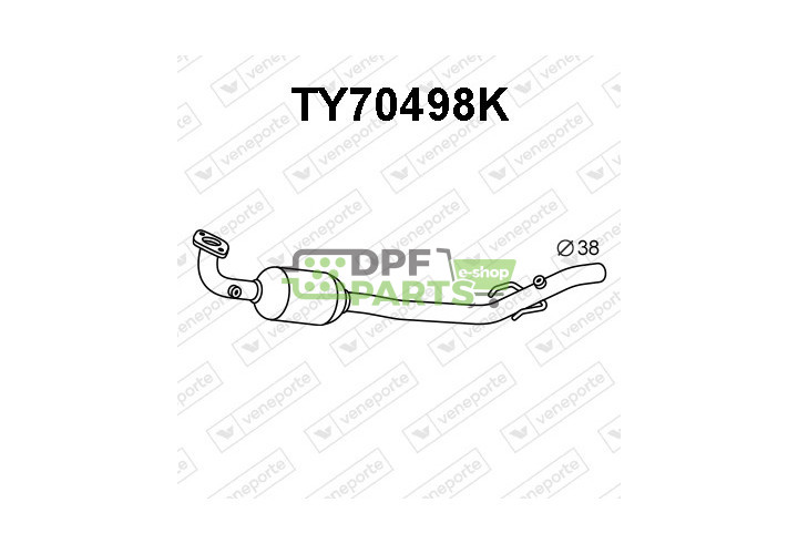 Katalizator TOYOTA - 174100J010 174100J020 1741023061