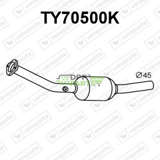 Katalizator TOYOTA - 1741021060 1741021070