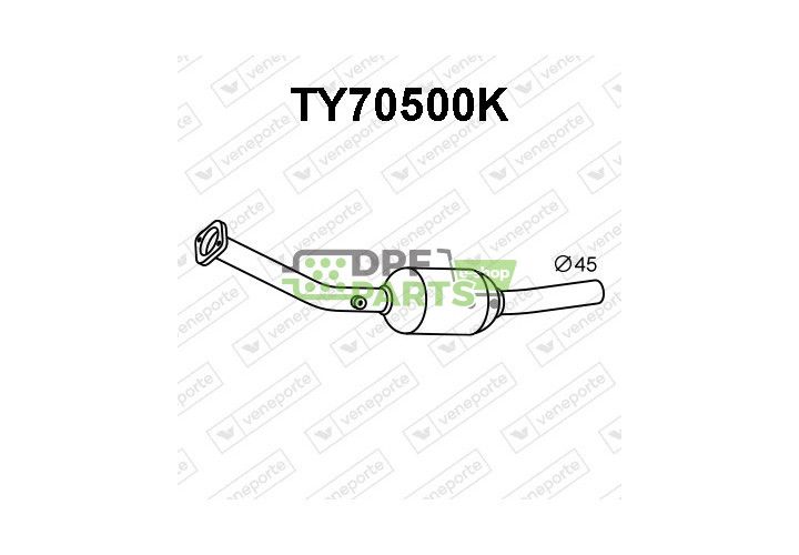 Katalizator TOYOTA - 1741021060 1741021070