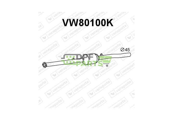 Katalizator VOLKSWAGEN - 1K0254400LX 1K0254400QX 1K0254401AX