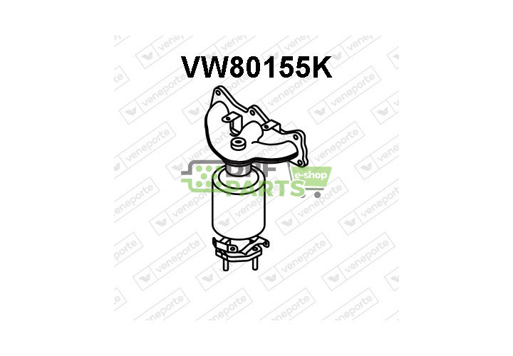 Katalizator SEAT / SKODA / VOLKSWAGEN - 03D253020H 03D253020HX 03D253020L