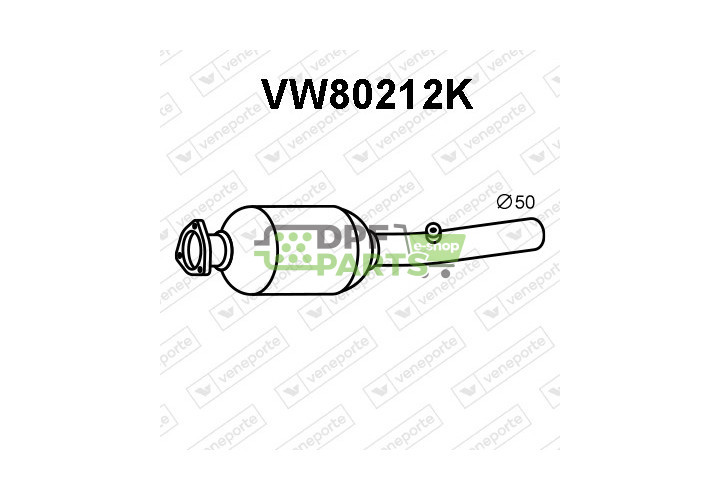 Katalizator SEAT / SKODA / VOLKSWAGEN - 1J0254400CX 1J0254400HX 
