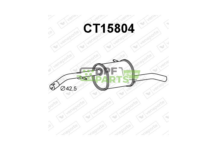 Tłumik CITROËN - 1607286480 1730EZ 1730FG