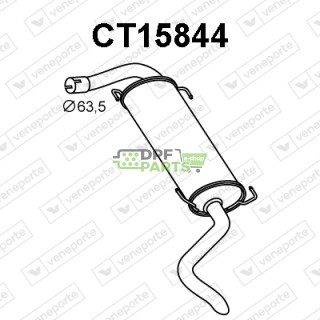 Tłumik CITROËN / FIAT / PEUGEOT - 1356538080 1358083080 1366652080