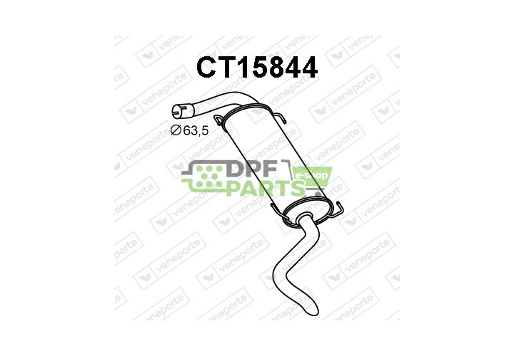 Tlumič CITROËN / FIAT / PEUGEOT - 1356538080 1358083080 1366652080