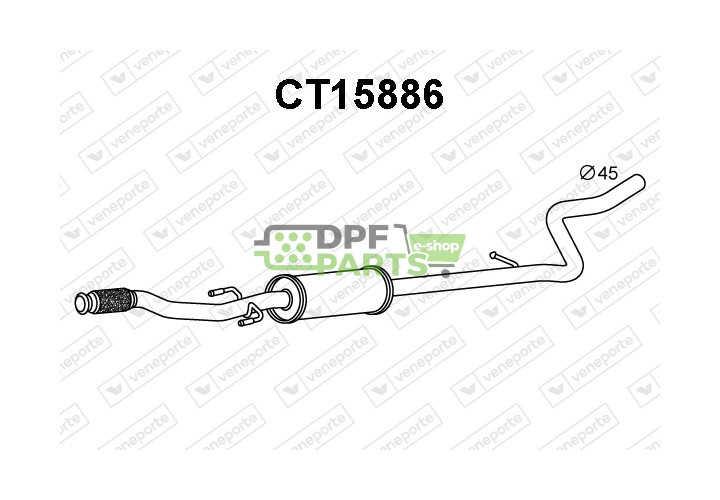 Tłumik CITROËN - 1613222180 1717QC 