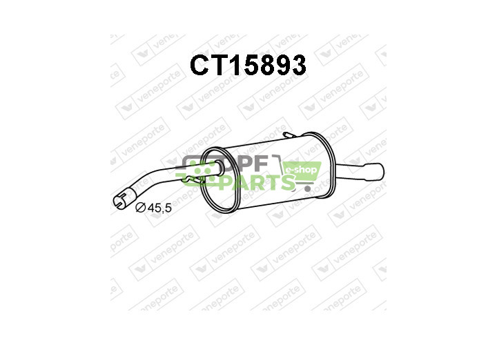 Tlumič CITROËN - 1607249880 1607411380