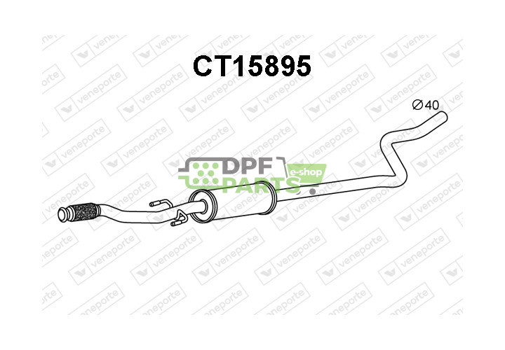 Tłumik CITROËN - 1608527880  