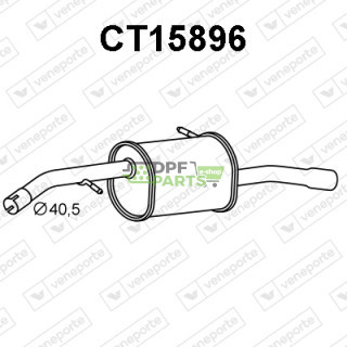 Tlumič CITROËN - 1607387380 1607387580 1608532680