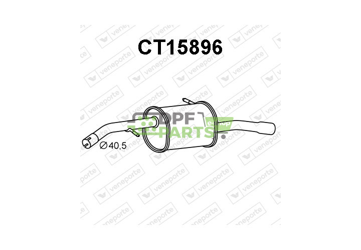 Tlumič CITROËN - 1607387380 1607387580 1608532680