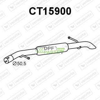Tlumič CITROËN / OPEL / PEUGEOT / VAUXHALL - 1611985080 3645855 9818337380