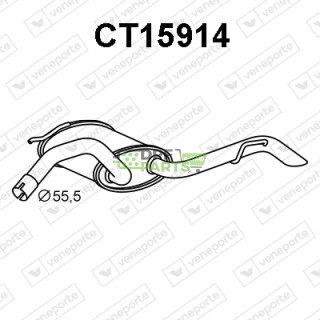 Tłumik CITROËN / PEUGEOT - 1609045980 1612159380 