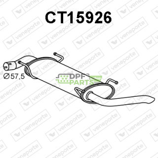 Tłumik CITROËN / FIAT / PEUGEOT - 1366651080 1606609580 