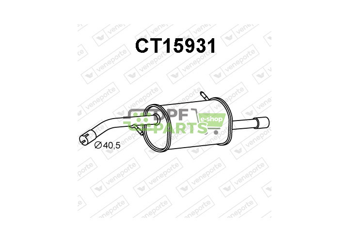 Tłumik CITROËN - 1608527980  