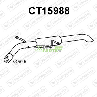 Tłumik CITROËN / DS / PEUGEOT - 1616438380  