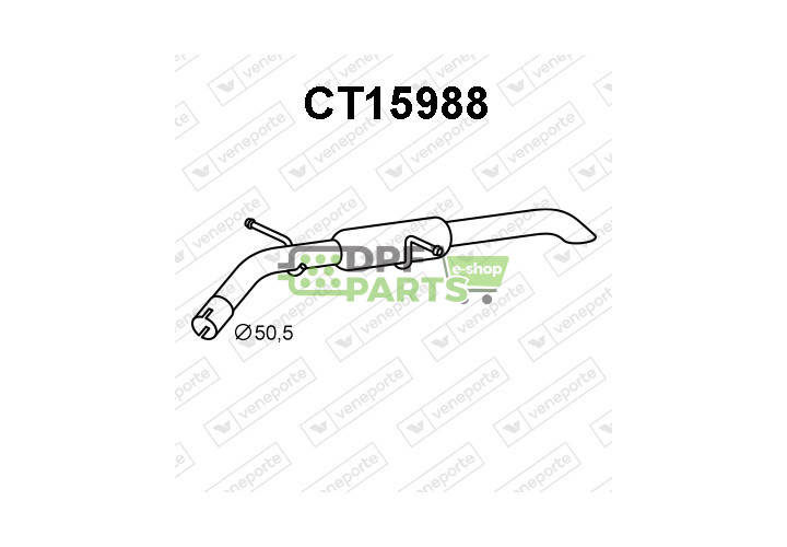 Tłumik CITROËN / DS / PEUGEOT - 1616438380  