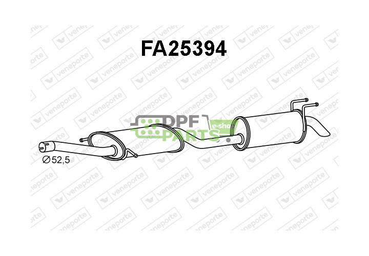 Tłumik FIAT - 46519641 46785046 