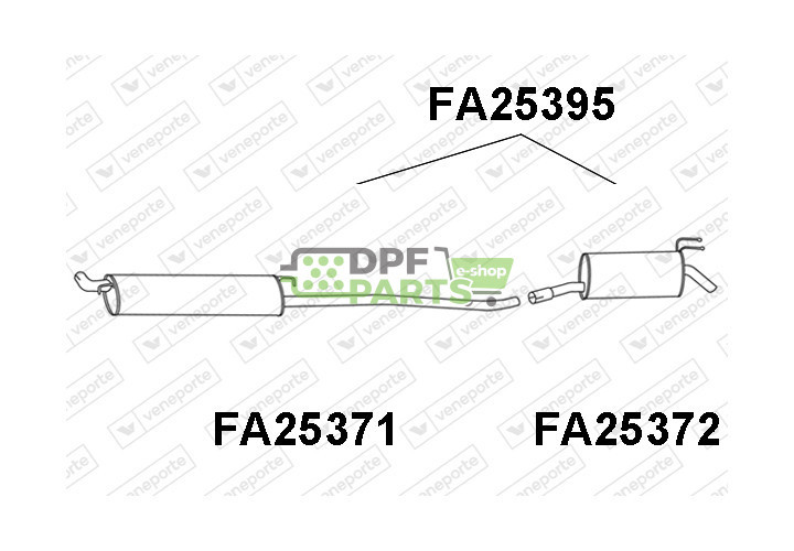 Tłumik FIAT - 46842750 60655574 