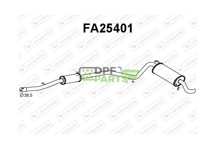 Tłumik FIAT - 46523254 46559846 46823419