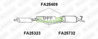 Tłumik FIAT - 46424893 71765087 