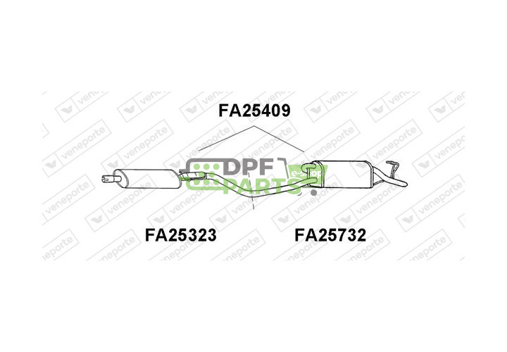 Tlumič FIAT - 46424893 71765087 