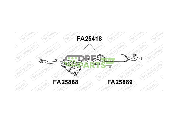 Tłumik FIAT - 7741307  