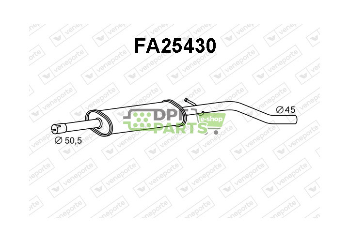 Tlumič FIAT - 46756797 71765140 