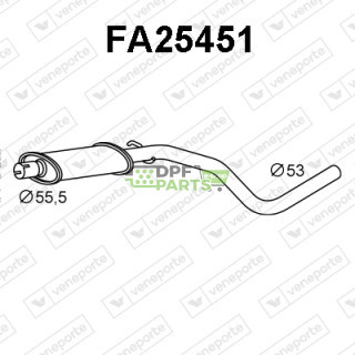 Tłumik FIAT - 46807286 51780176 51806062