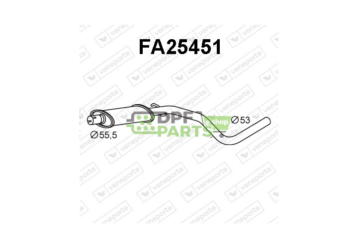 Tłumik FIAT - 46807286 51780176 51806062