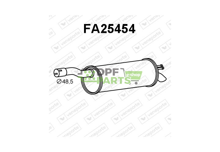 Tłumik FIAT - 46826932 51740052 71765083