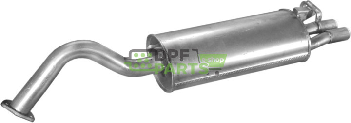 Koncový tlumič výfuku Audi 100, A6  2.6-V6   2.8-V6   92-97, Polmo 01.29 A, OE 4A0 253 609 AC 4A0 253 609 BE 4A0 253 609 R