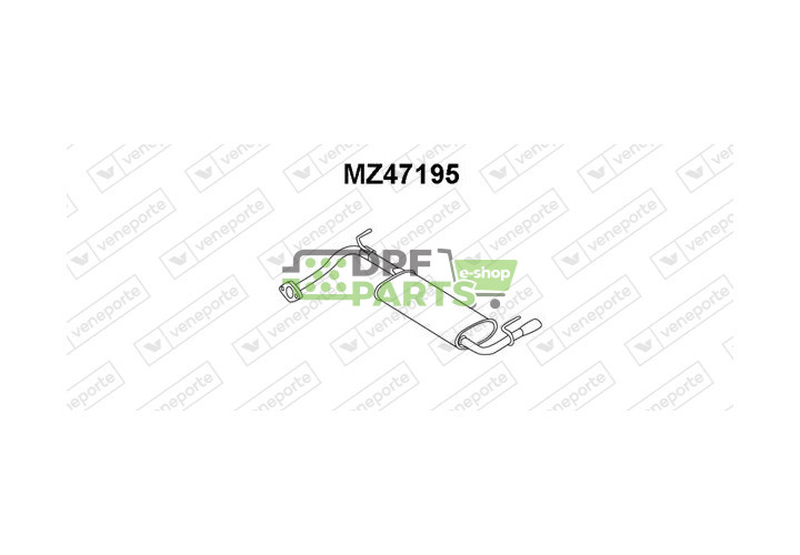 Tłumik MAZDA - B37840100 B39440100B Z50140100C9S