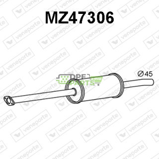 Tłumik MAZDA - Z60140300C Z60140300D Z60140300E