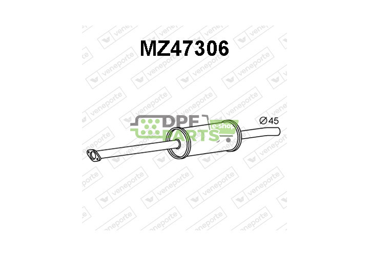 Tłumik MAZDA - Z60140300C Z60140300D Z60140300E