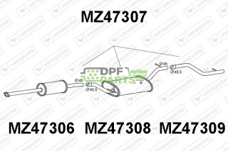 Tłumik MAZDA - Z60140300C Z60140300D Z60140300E