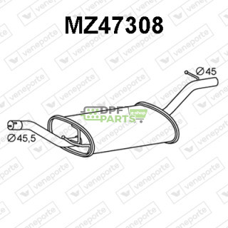 Tlumič MAZDA - Z60140300C Z60140300D Z60140300E