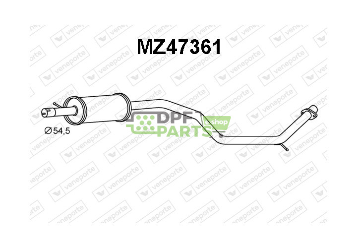 Tłumik MAZDA - LFZ22055XA LFZ22055XB LFZ22055XC
