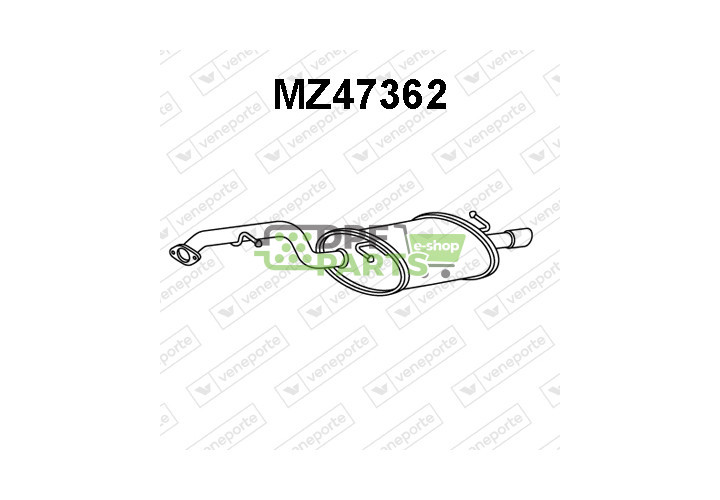 Tłumik MAZDA - LF2840100B LF2840100C LF2840100D